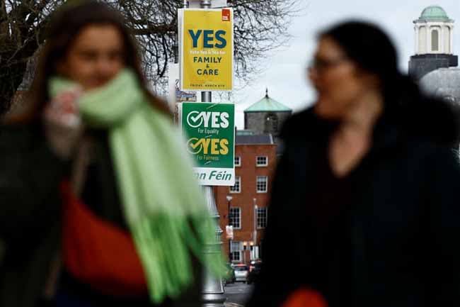 Irish voters reject constitutional amendment about women’s role in home
