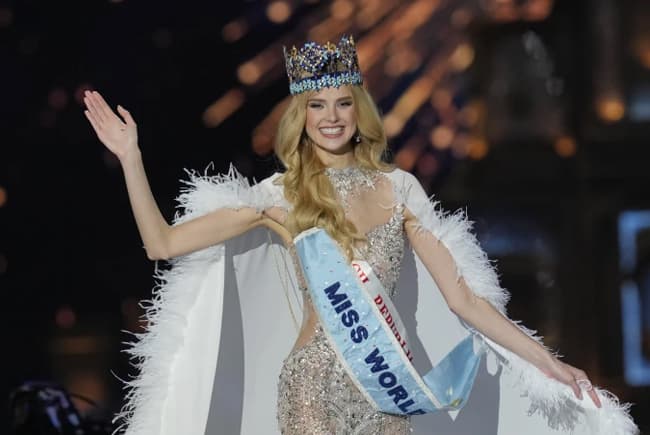 Krystyna Pyszková from Czech Republic crowned Miss World 2024
