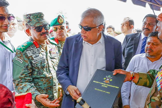 234 acres of land in Jaffna released to farmers under ‘Urumaya’ program