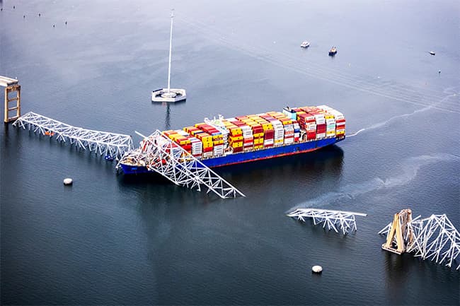 Probe into toxic waste onboard Colombo-bound cargo ship that crashed in Baltimore