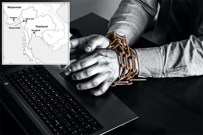 Eight Sri Lankans rescued from Myanmar cybercrime camps safely arrive in Thailand