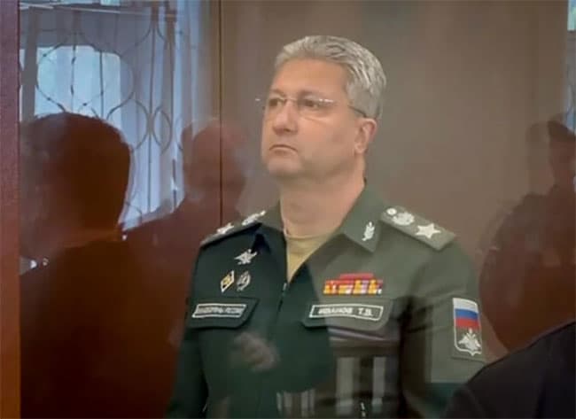 Russian deputy defense minister arrested for bribery