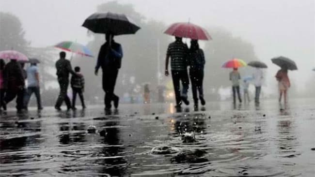 Showery conditions over most parts of the island to enhance in next few days
