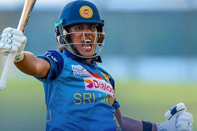 Chamari Athapaththu moves up in ICC Women’s T20 rankings