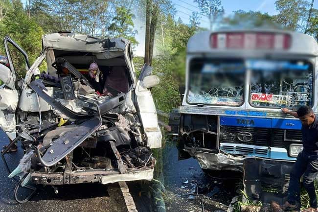 Head-on collision between bus and van leaves 2 critical