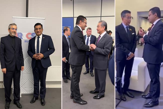 Foreign Minister Sabry engages in high-level talks with counterparts at BRICS summit