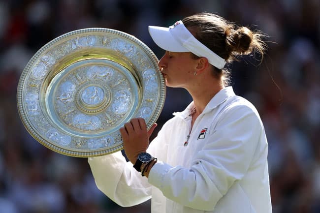 Barbora Krejčíková wins first Wimbledon title