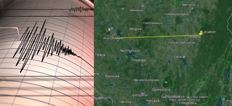 Minor tremor reported east of Anuradhapura