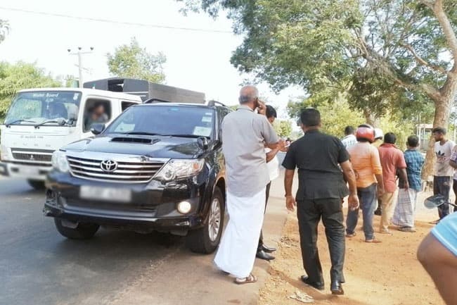 MP Sumanthiran’s vehicle involved in road accident