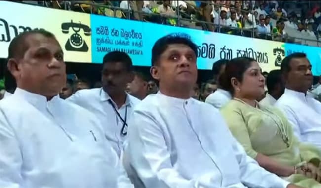 Sajith arrives as ceremonial launch of ‘Samagi Jana Sandanaya’ begins