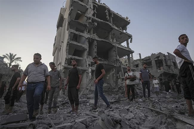 Israeli airstrike on school in Gaza City kills over 60 people, Palestinian health officials say