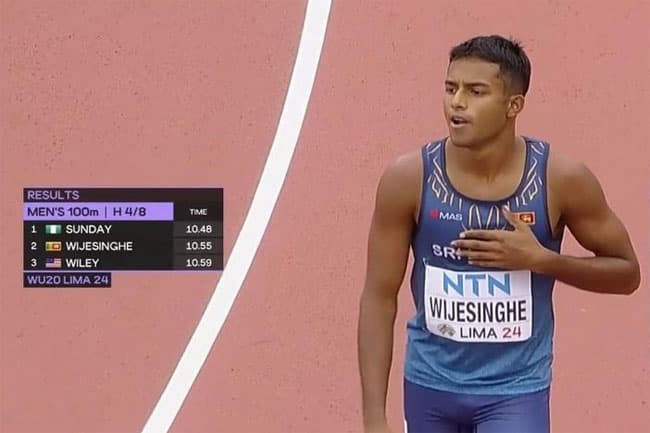 World Junior Athletics Championship: Sri Lanka’s Merone Wijesinghe qualifies for 100m semi-final