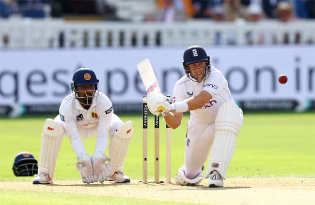 Root’s 33rd test ton drags England to 358-7 against Sri Lanka on day one
