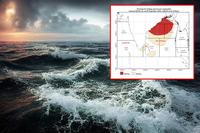 ‘Red’ warning issued over strong winds and rough seas
