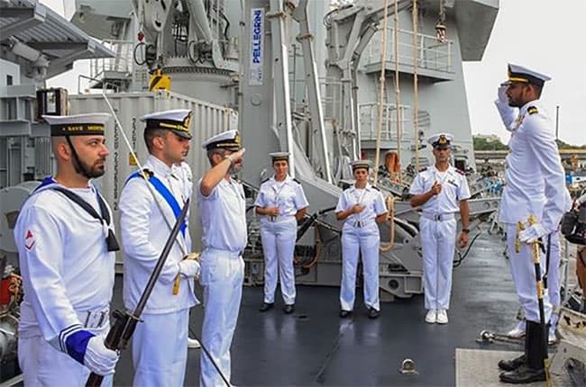 Italian Naval ship ‘Ppa Montecuccoli’ arrives in Colombo