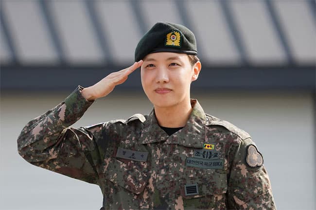 J-Hope, of South Korea’s BTS, finishes military service