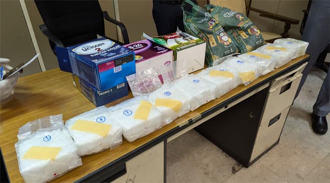 Passenger arrested with over 10kg of ‘Ice’ drugs at BIA