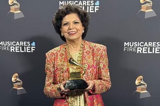 India’s Chandrika Tandon wins best new age album at Grammys 2025