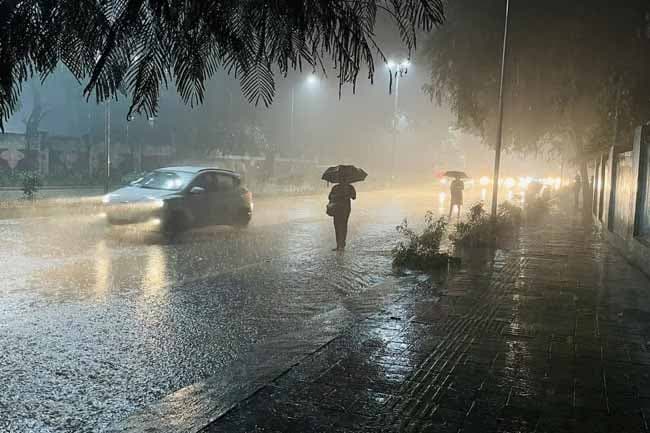 Heavy showers expected in parts of the island tomorrow