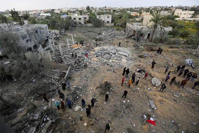 At least 70 Palestinians killed in Israeli strikes across Gaza, health authorities say