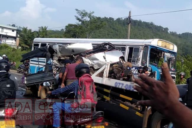 15 including school students injured in bus-lorry head-on-collision