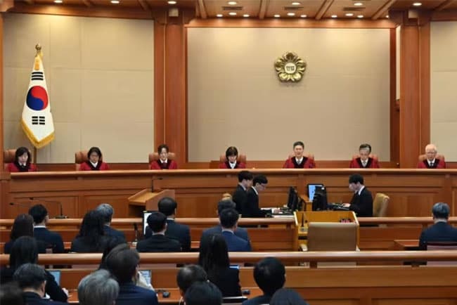 Unanimous decision by South Korea’s Constitutional Court to oust President Yoon