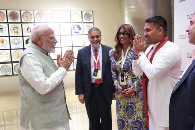 Namal Rajapaksa meets Indian PM Modi