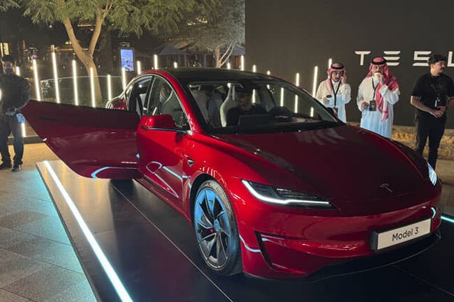 Tesla launches in Saudi Arabia with its first showroom and service center in Riyadh