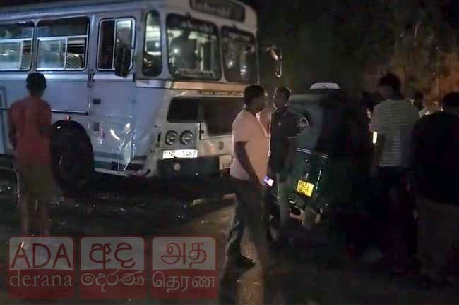 6 injured as three-wheeler and bus collide in Dickoya; Schoolboy critical