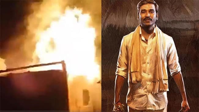 Massive fire broke out on the set of Dhanush’s ‘Idly Kadai’