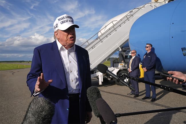 Trump says he’ll delay threatened 50% tariff on EU until July