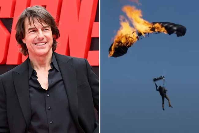 Tom Cruise is awarded Guinness World Record with fiery ‘Mission: Impossible 8’ stunt