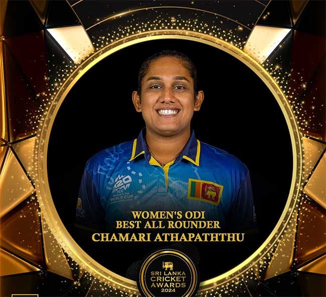 Chamari Athapaththu wins top awards at Sri Lanka Cricket Awards 2024