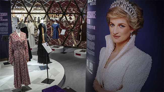 Over 300 pieces of Princess Diana’s dresses, handbags, and more head to auction