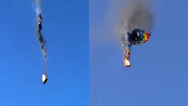 8 killed, 13 injured after hot-air balloon catches fire and falls in Brazil