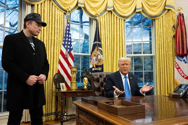 Trump says he’ll ‘look’ at deporting Musk as feud reignites