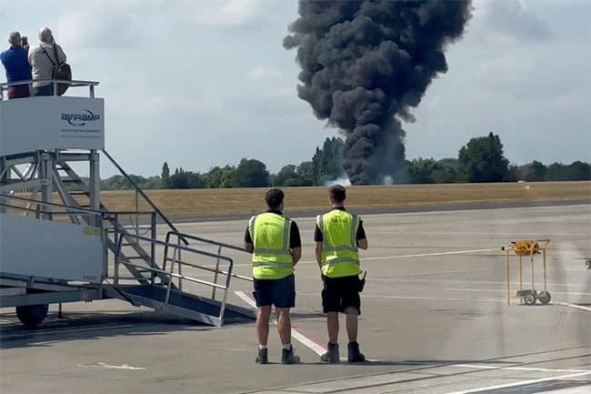 London Southend Airport to remain closed after ‘fireball’ crash