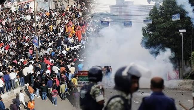 Bangladesh police arrest 20 after deadly clashes in ousted premier’s hometown