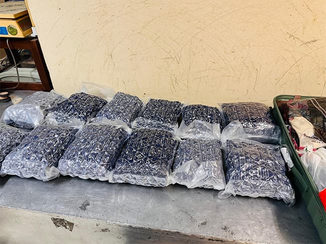 Three Indians arrested with 12kg of ‘Kush’ cannabis at BIA