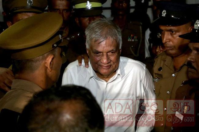 Hearing of case against ex-President Ranil underway at Fort Magistrate’s Court
