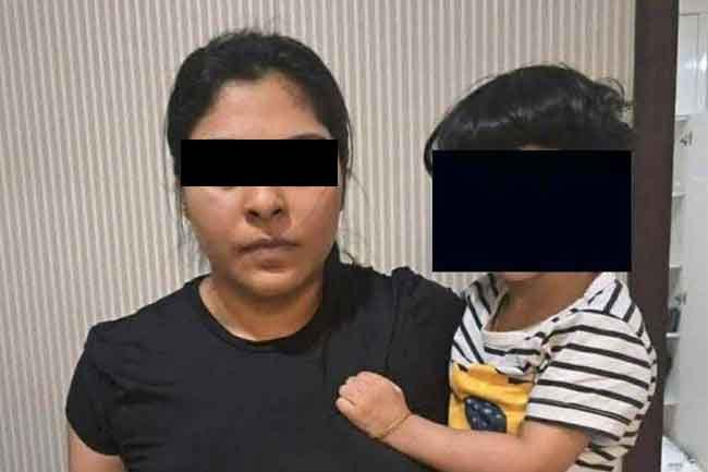 Wife and child of ‘Backhoe Saman’ arrested on arrival at BIA