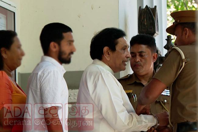 Ex-Minister Rajitha Senaratne at Bribery Commission