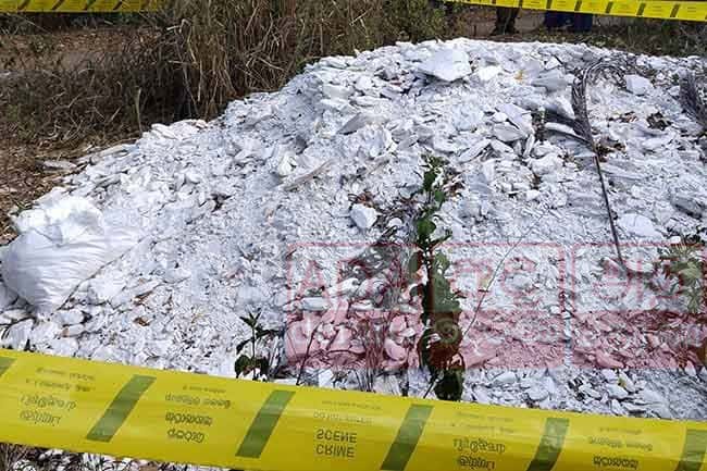 Another stock of chemicals suspected to be used for ‘Ice’ drug production found in Tangalle