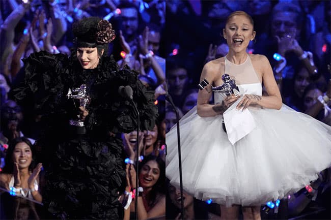 Ariana Grande, Lady Gaga land top honors at MTV’s Video Music Awards