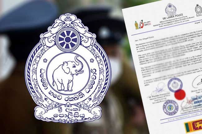 Police issues clarification regarding letter circulating on social media