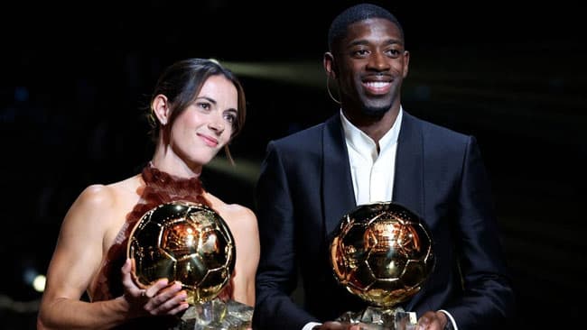 France’s Ousmane Dembélé, Spain’s Aitana Bonmati win 2025 Ballon d’Or