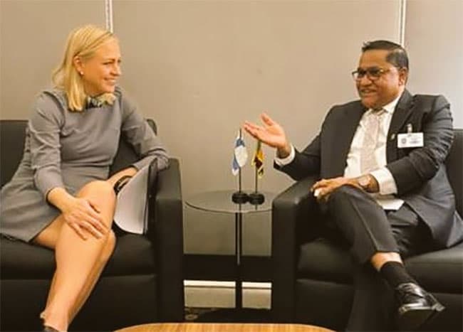 Minister Vijitha Herath holds talks with Maldives, Finland and Germany FMs