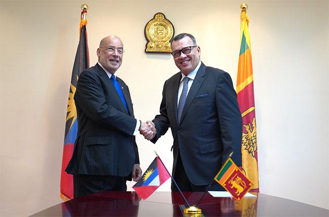 Sri Lanka establishes diplomatic relations with Antigua and Barbuda