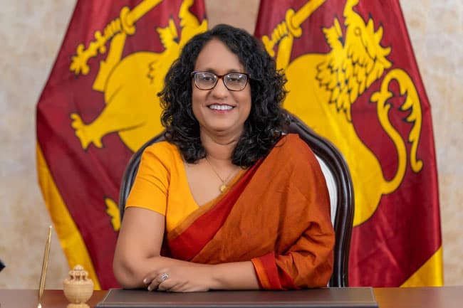 PM Harini returns after concluding visit to India