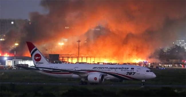Bangladesh probes cause of massive airport fire